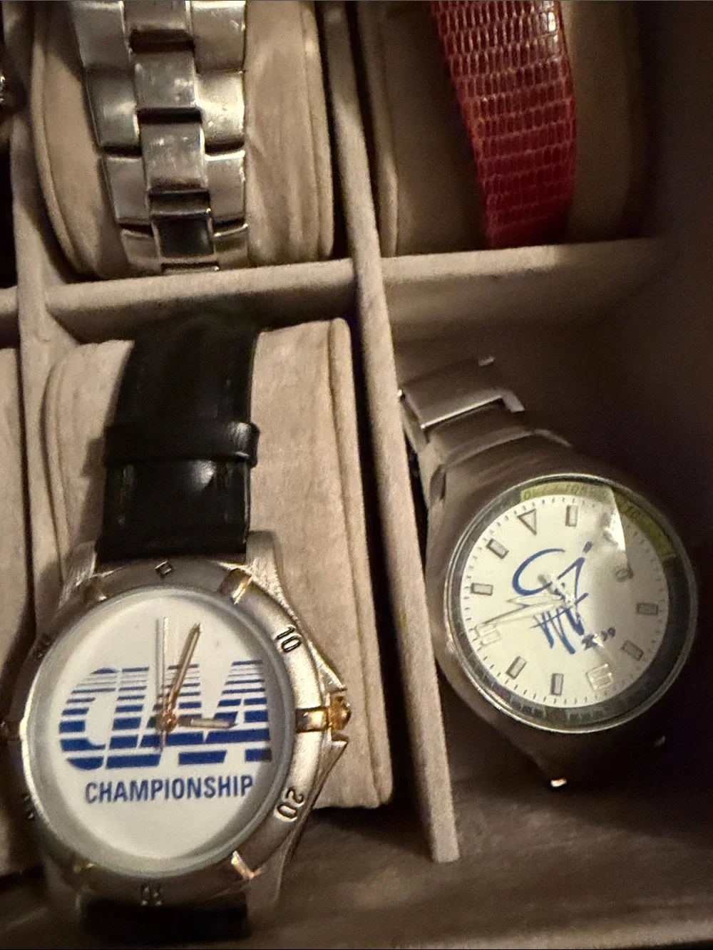 CIAA Men's Watch Collection Organizer - Gold, Silver, Brown, Black $25.00 each